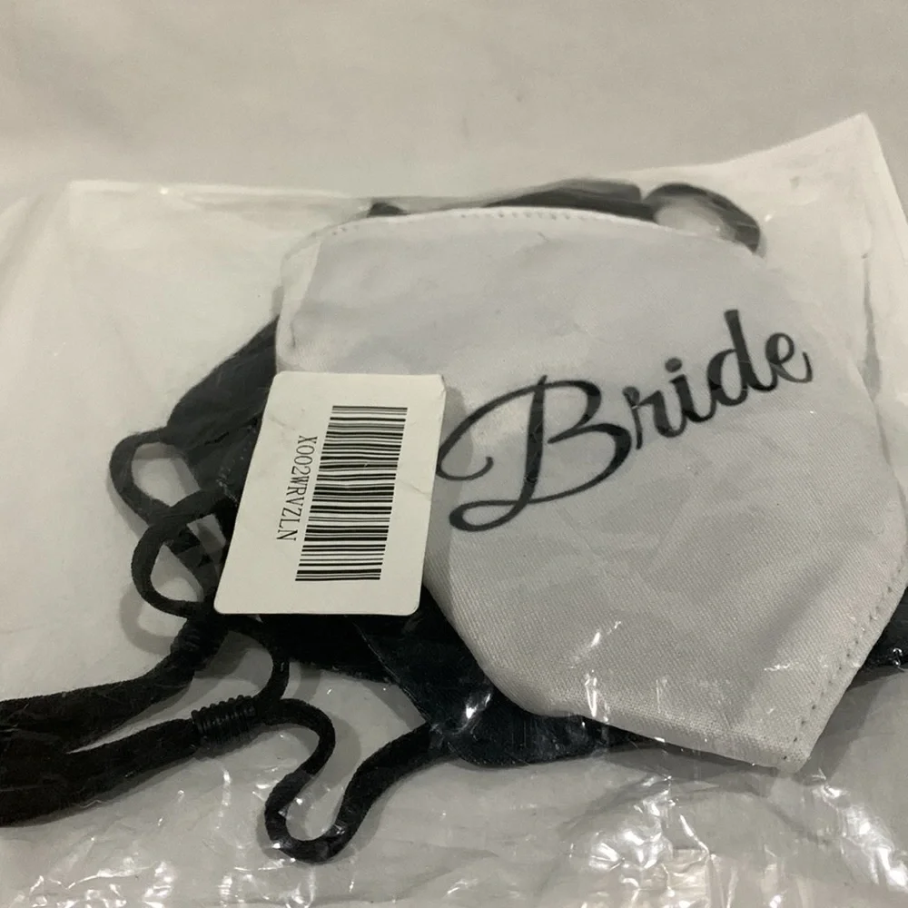Wedding BRIDE & GROOM Face Masks